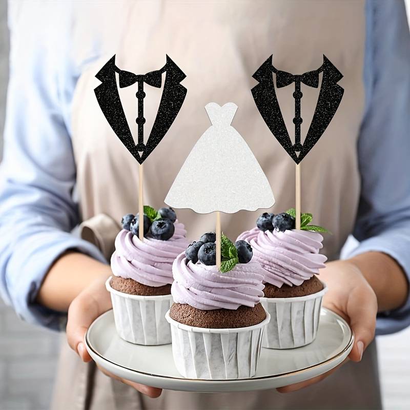 Gleevio Topper Per Cupcake A Forma Di Farfalla - Decorazioni In Carta Di Riso Per Dolci - Confezione Multipla