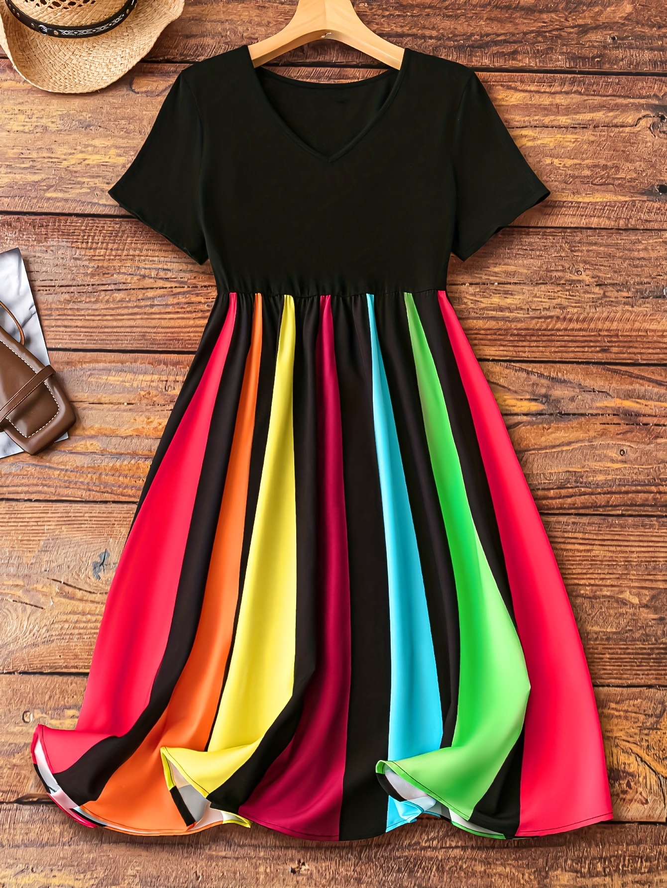 black sequin dress fashion nova Rainbow Polka Dot Chiffon Dress S/M  OMNIA