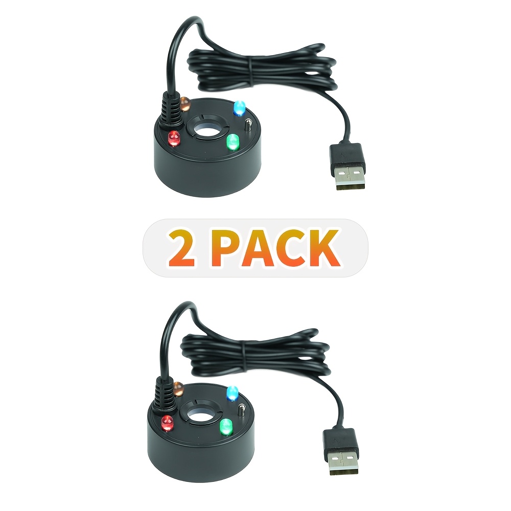 TEMU 2-pack Witch Cauldron Sprayer With Usb Led Light, Ideal For Halloween Decorations, Atmosphere Landscaping, And Aquarium Fog Effect Ornaments