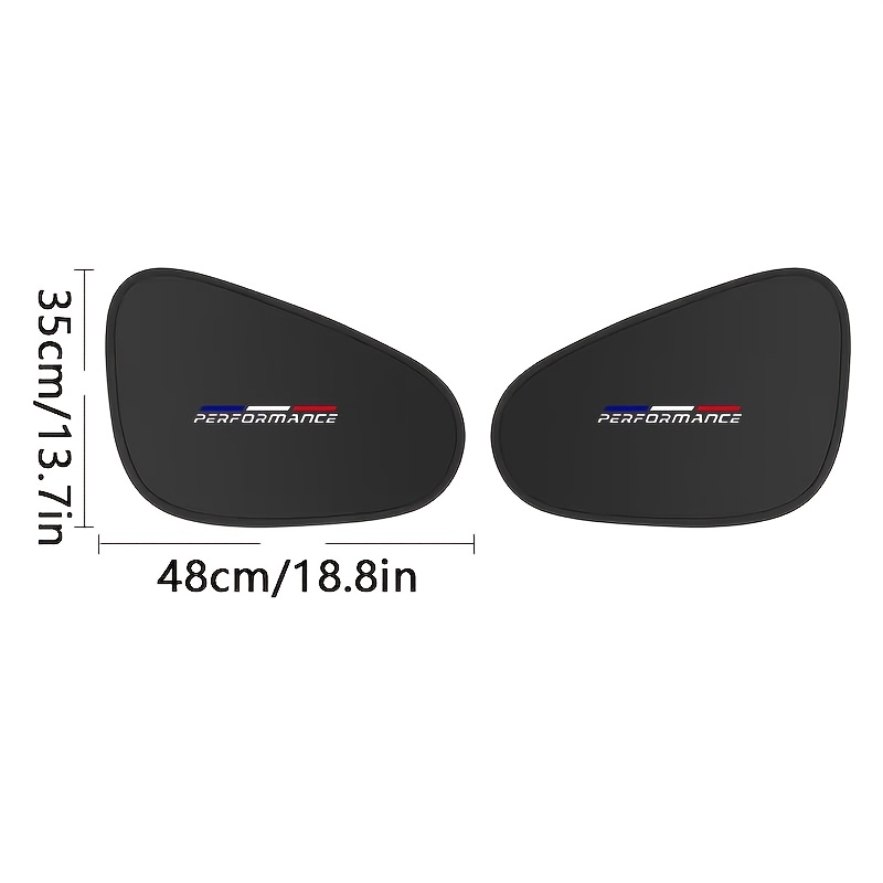 Image of 2-pack Car Summer Side Sunshade, Heat Insulation And Cooling, ' Sunshade, Static Cling Sun Curtain, Traceless Curtain Not Blocking Driver And Passenger View, Summer Car Side Window Sunshade