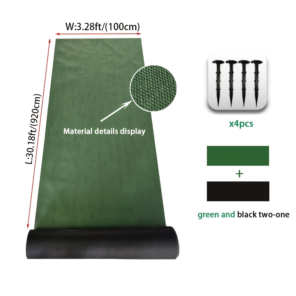 TEMU Tapis de Sol de Jardin Épaissi, Tapis de Jardinage - Couvre-sol Durable avec 4 Piquets de Sol. Convient aux Potagers, Parterres de Fleurs et