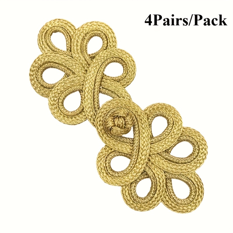 Chinese Knot Button, Handmade Flower Button, Five-leaf Handmade Coat Dress Connector Button, Apparel Accessories