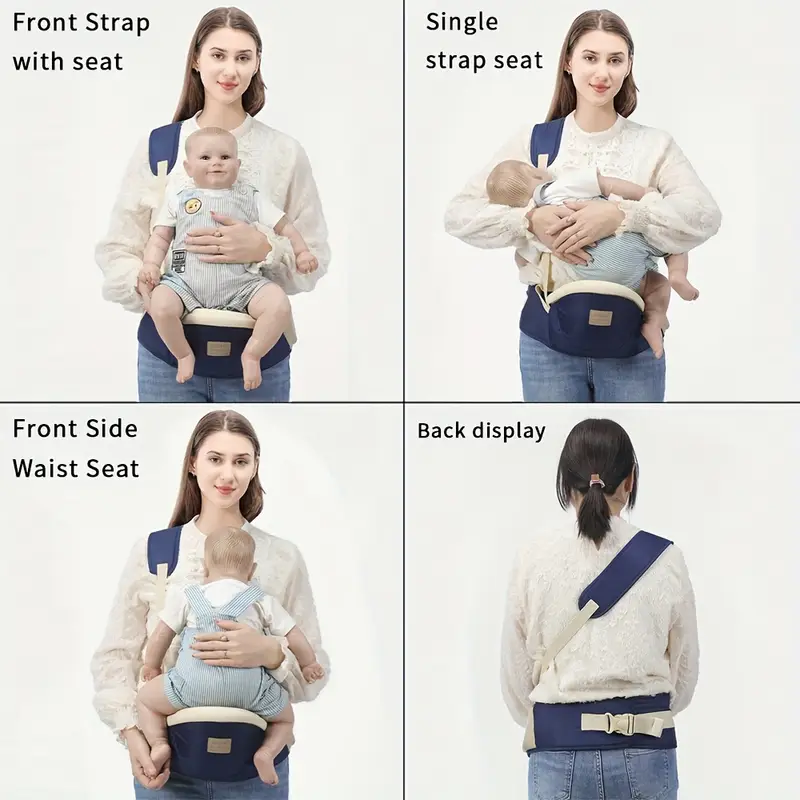 1pc seat carrier with waist support loop - secure closure, soft yet sturdy back strap for infant, parent-friendly child seat belt for travel, , home - in blue, pink, red, blue, black - ideal for newborns to toddlers, outing accessory, fashionable carrier, comfortable fabric, breathable mesh, parentfriendly carrying, durable polyester fabric, toddler accessories Product details 4