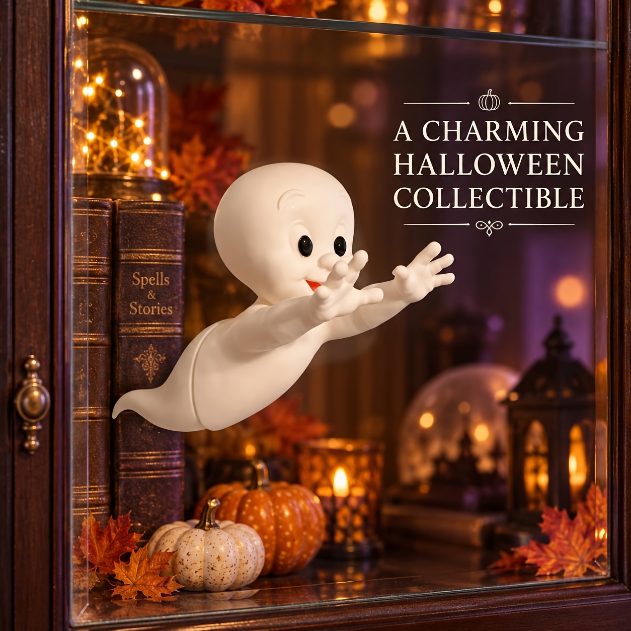 TEMU A Decoration That Passes Through Windows, Window Ornament, 3d Flying-through-glass Halloween Decoration, White Figure. Suitable For Front Doors,