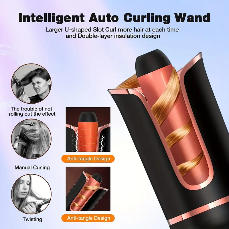 curler curling iron rotating curling day details 2