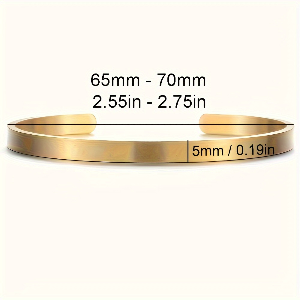 Men's 5mm Custom Coordinates Bracelet Double Sided