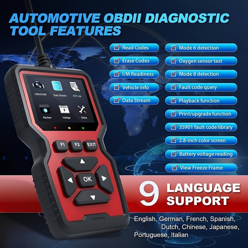 2024 Enhanced Obd2 Car Scanner Professional Diagnostic Code - Temu United