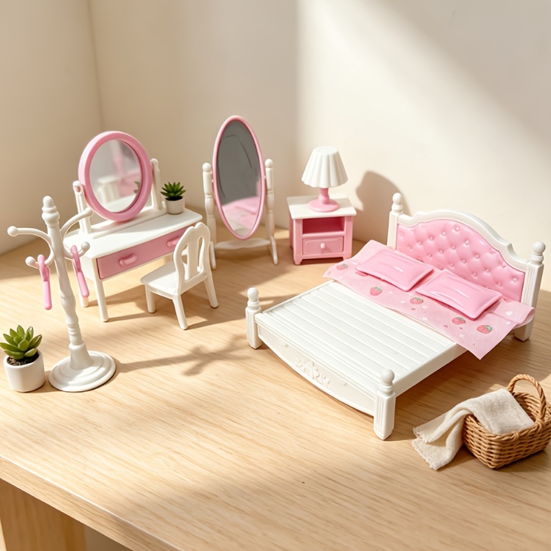 TEMU Halloween Mini Interior Diorama Scene Model Kit, Realistic Bedroom Style Furnishing Kit, Art Craft And Sewing Supplies, For Model-making Hobby