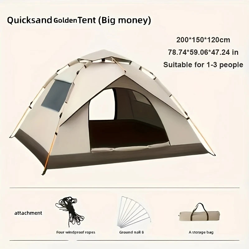Automatic Instant Setup Camping Tent - 3-4 Person Capacity – detail 8