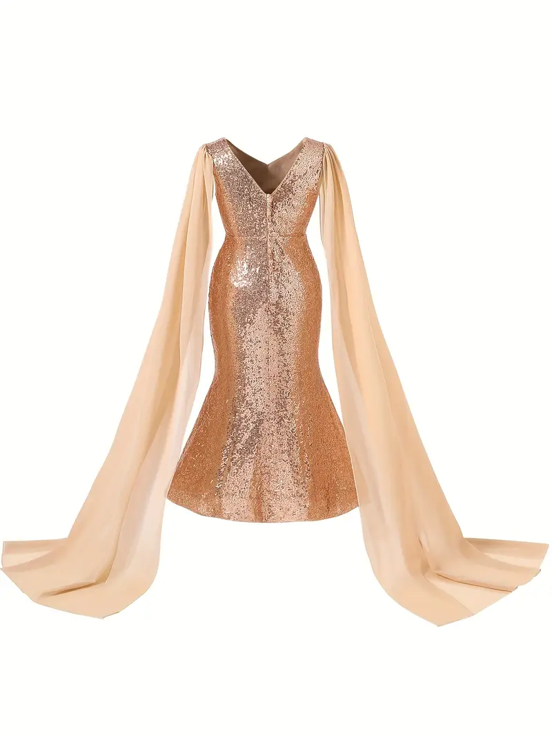 girls formal evening dress high end sequined cape fit - Temu Oman girls formal evening dress high end sequined cape fit - Temu Oman