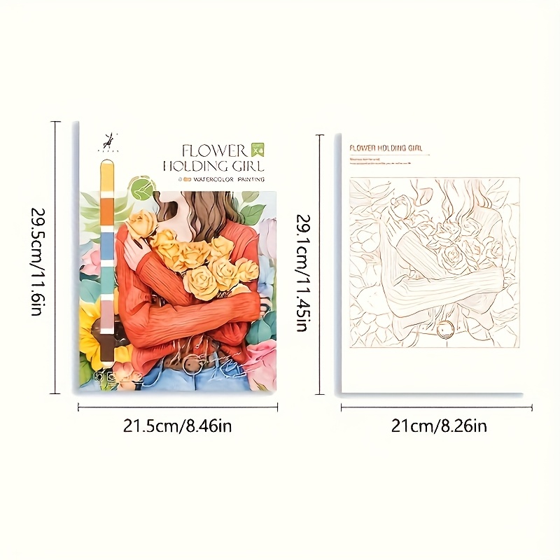 Creative Drawing Book Coloring Book and Landscape & Floral Artistic Painting Pap