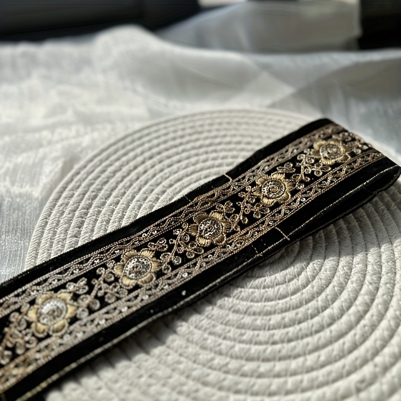 Embroidered Sequin Ethnic Style Lace Flower Clothing Trims