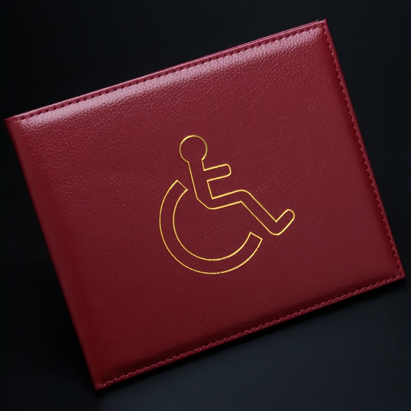 item picture 1 Passport Holder, Document Pouch, Disability Card Case, Disabled Person Card Wallet, Card Sleeve, Disabled Person ID Protection Cover, Document Case, Made of PVC, Exquisite Gift - Available in Multiple Colors
