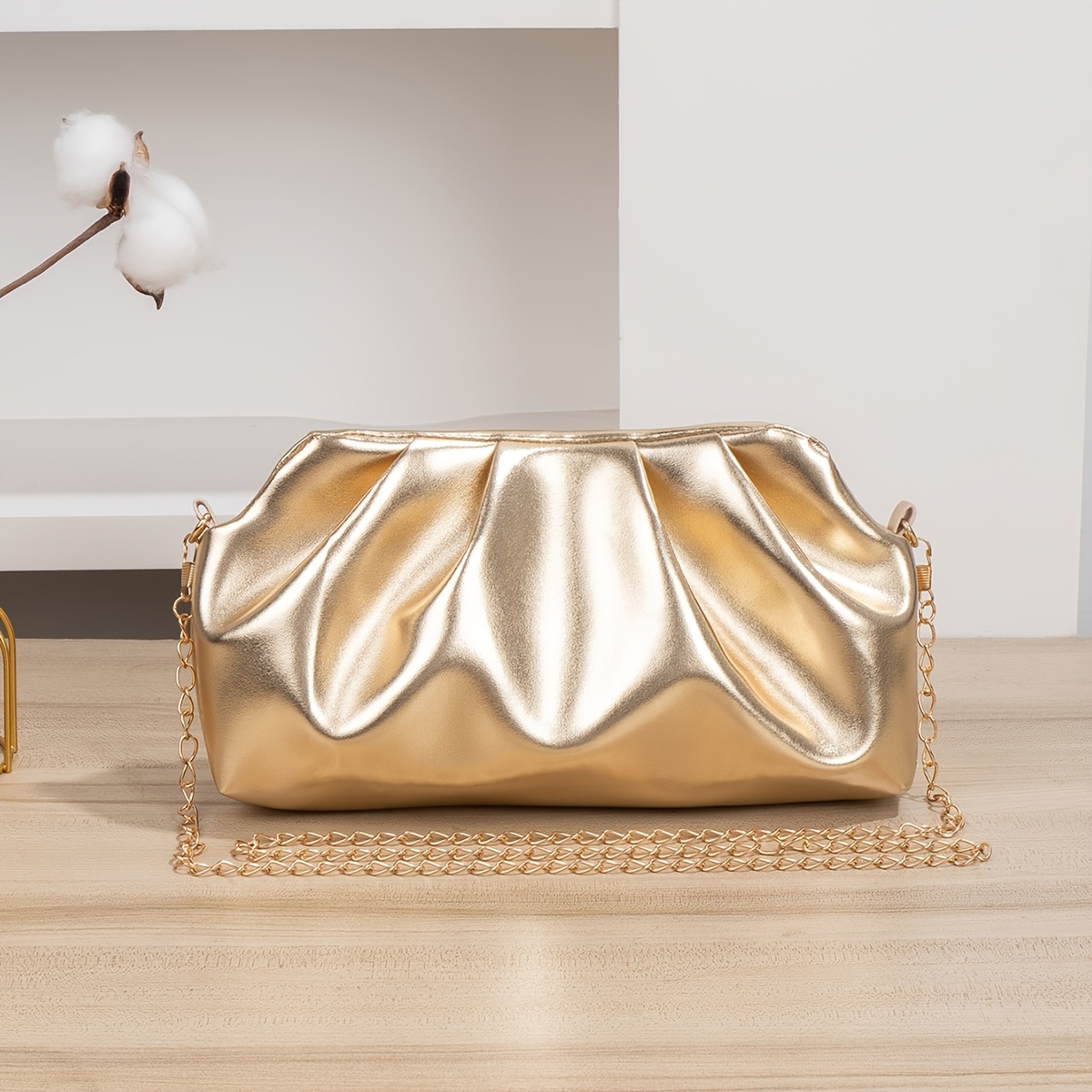 TEMU - Mini bolso cruzado dorado para mujer, pequeño bolso de a cuadros dorados, neceser de noche para o cena para teléfono y monedas, mini bolso con