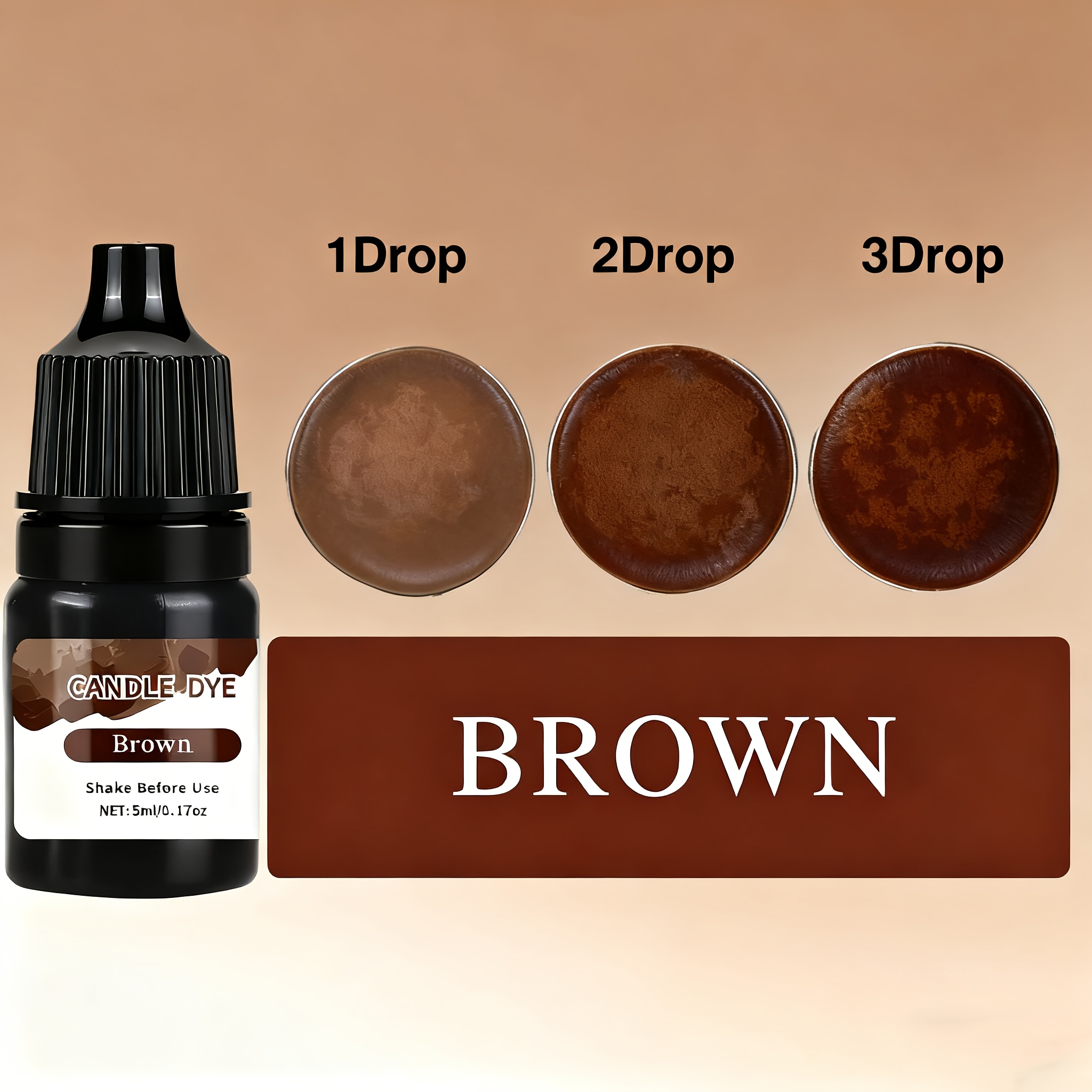 5ml Of Rich Brown Liquid Dye For Your Own Scented Candles – Bright Supplies For Candle Making