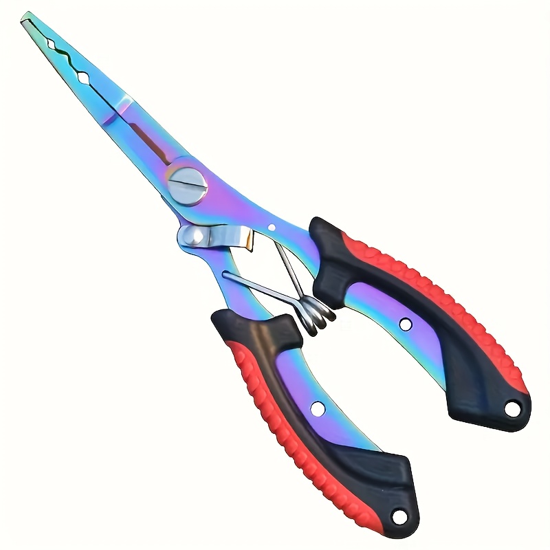 TEMU 1pc Lure Fishing Gripper With Color Finish Ideal For Lure . Bass, Trout, Pike In Fresh-saltwater. Features Secure Lip Grip, Release, Anti-slip Handle. Durable Tool For Handling, Without Battery