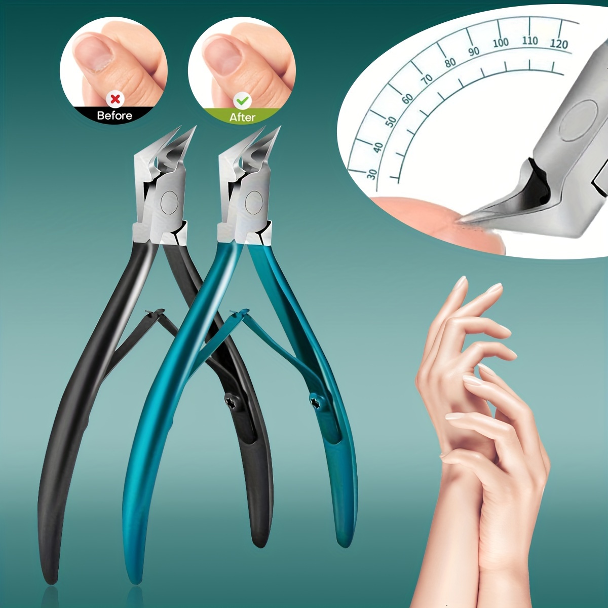 Professional Stainless Steel Cuticle Nippers Spring Dual Temu Australia