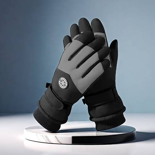 mens winter outdoor skiing gloves warm gloves touchscreen gloves thickened warm with touchscreen function suitable for men and women to wear suitable for casual going winter