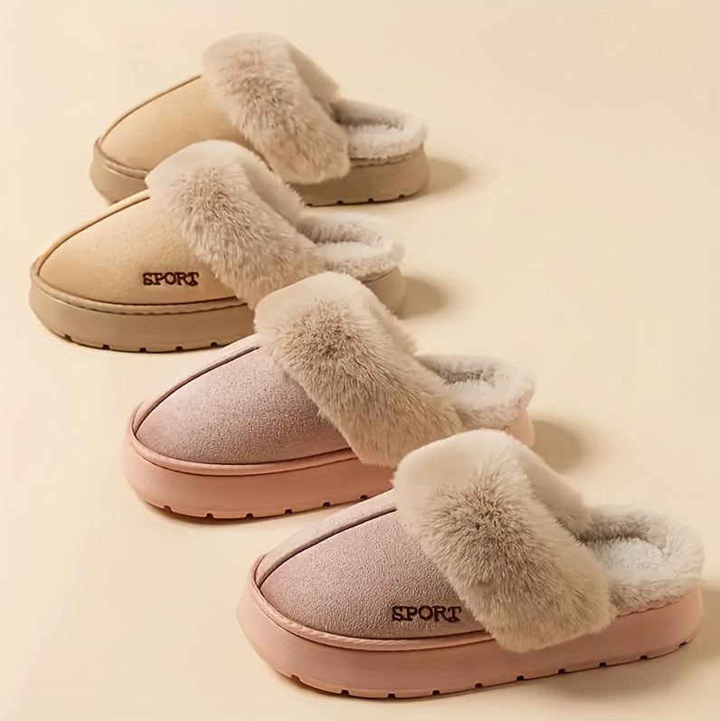 Unisex Winter Casual House Slippers, 4 Colors Available, Neutral Design for Vacation and Leisure Wear, Essential Autumn/Winter Footwear with Anti-Slip & Easy-to-Wear Features, Cozy Fit Socks Style Elegant Indoor Outdoor Couple Shoes