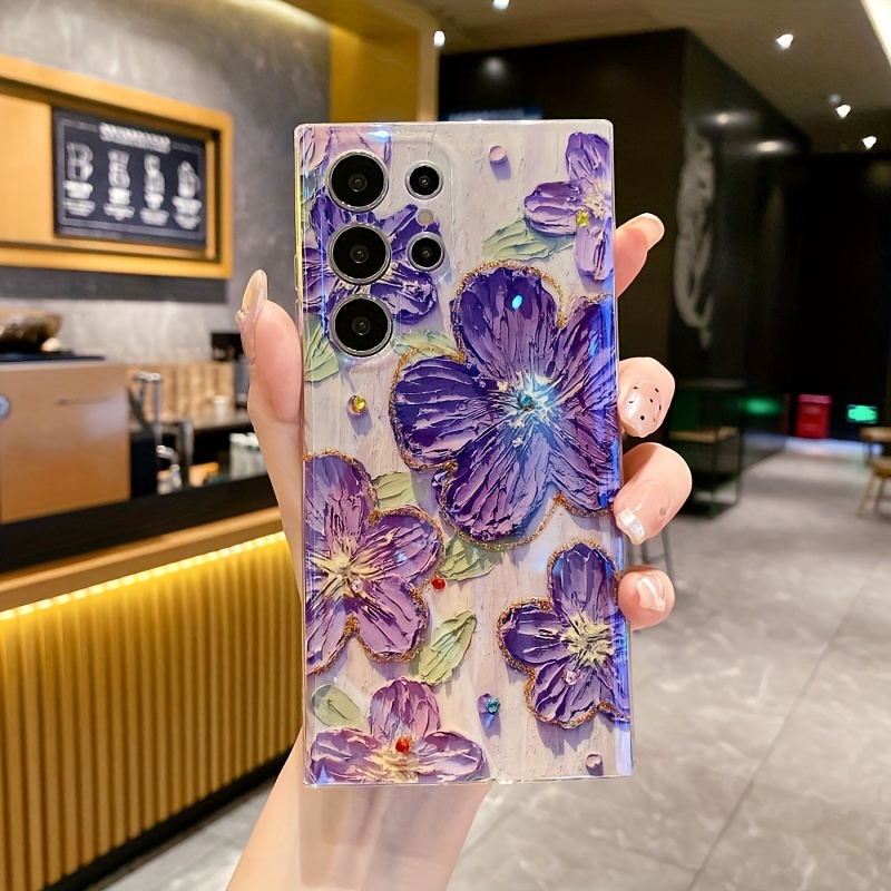 

Flower Graphic Protective Phone Case For Samsung Galaxy S24 Ultra/s23 Plus/s23 Ultra/s22/s22 Plus/s22 Ultra/s21/s21 Fe/s21 Ultra/s21 Plus