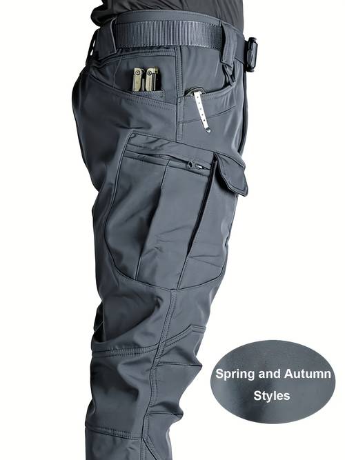 mens multi pocket pants outdoor casual sports mountaineering workwear camping equipment suitable for outdoors hiking travel solid versatile work pants