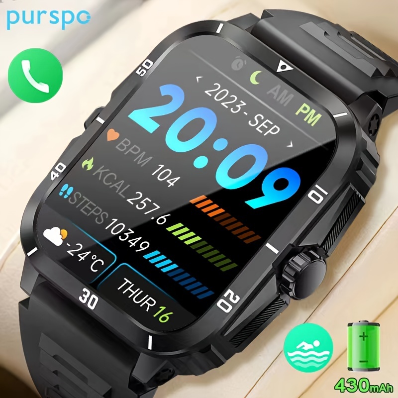 Relojes inteligentes para hombre (llamada/respuesta de llamada), reloj  inteligente para teléfonos Android y compatible con iPhone, pantalla táctil  HD