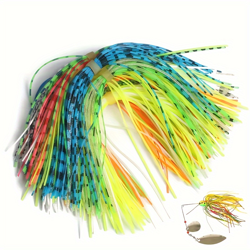 4*Silicone Skirts artificial Jig Squid Skirt DIY spinner baits