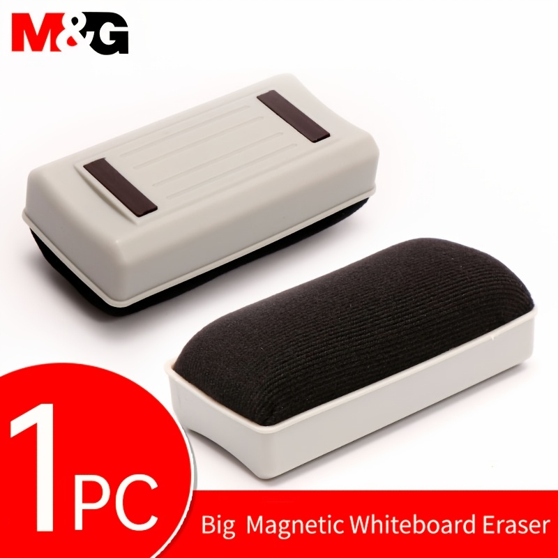 

M&g Magnetic Whiteboard Eraser With Built-in Magnet, Plastic Cleaner For Conference Room, School Classroom, Office Glass Whiteboard Use