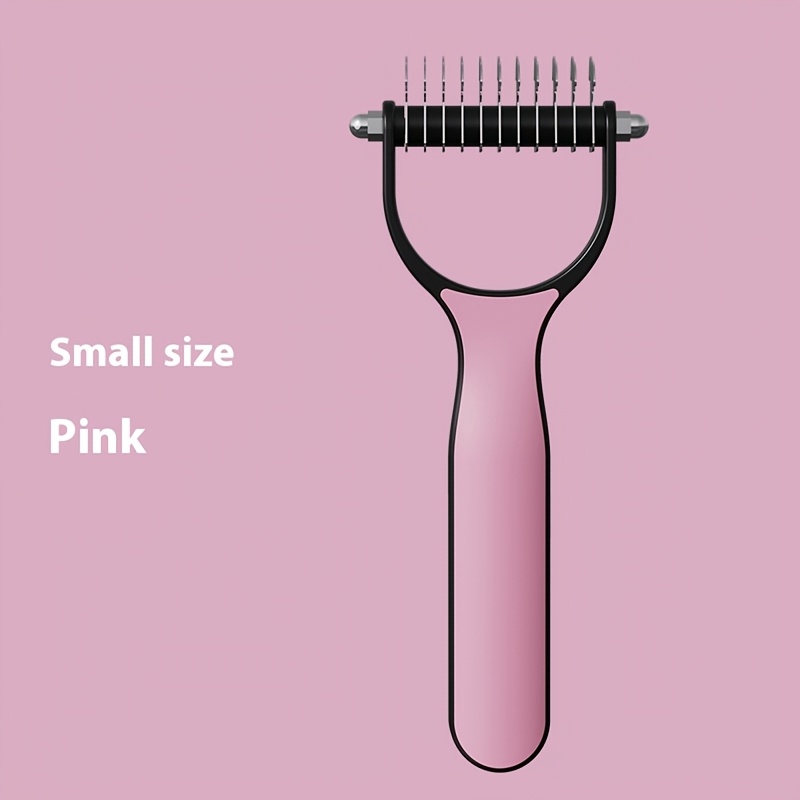 Image of Double-sided Detangling Comb, For Long-haired Cats And Dogs, Pet Deshedding Comb, Smoothing And Massaging Comb, Effortlessly Detangles And Removes Loose Fur, Pet Grooming Tool