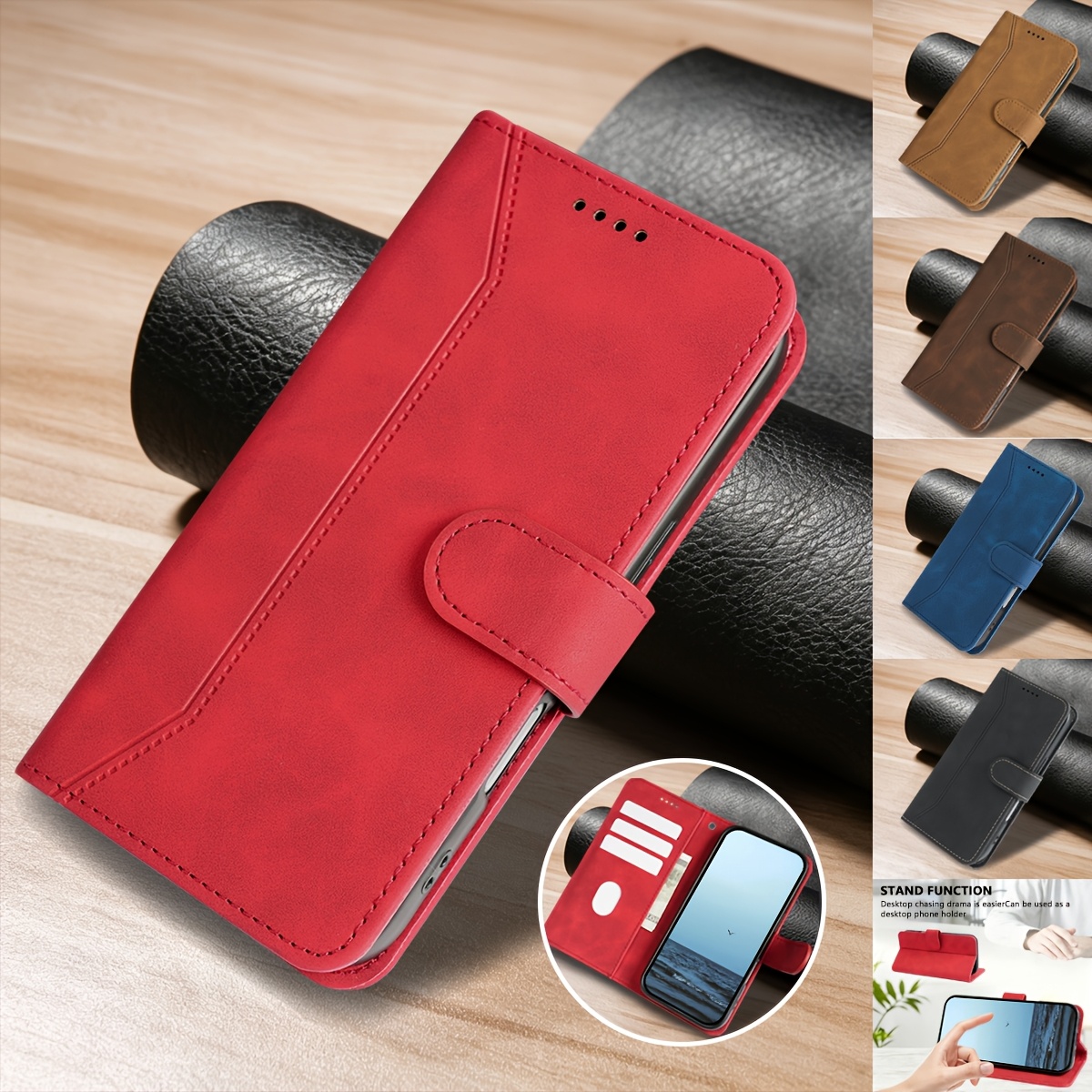 TEMU Phone Case - [for Wallet Case] Shockproof Flip Case For Galaxy S23/s23 Plus/s23 Ultra/s23 Fe 5g/s22/s22 Plus/s22 Ultra/s20 Fe/s21/s21 Plus/s21