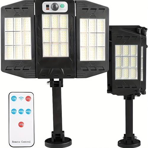 solar lights outdoor outdoor wall lighting 288 led solar lights with remote control lamp for yard patio wide angle wall light with 3