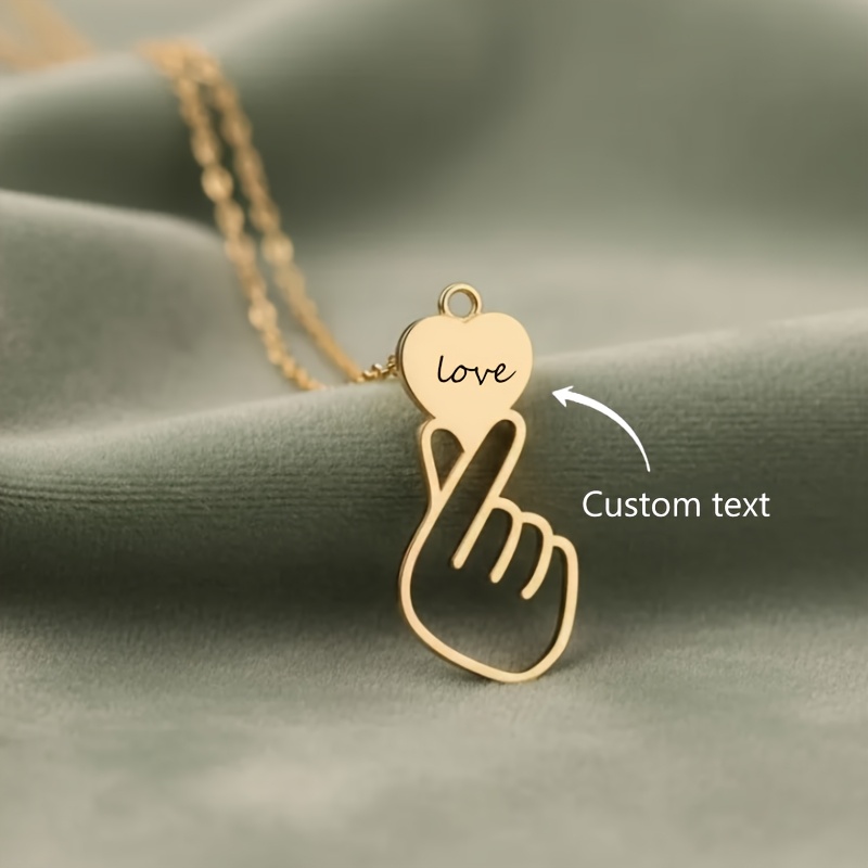 Personalized Heart-Shaped Name Necklace for Women