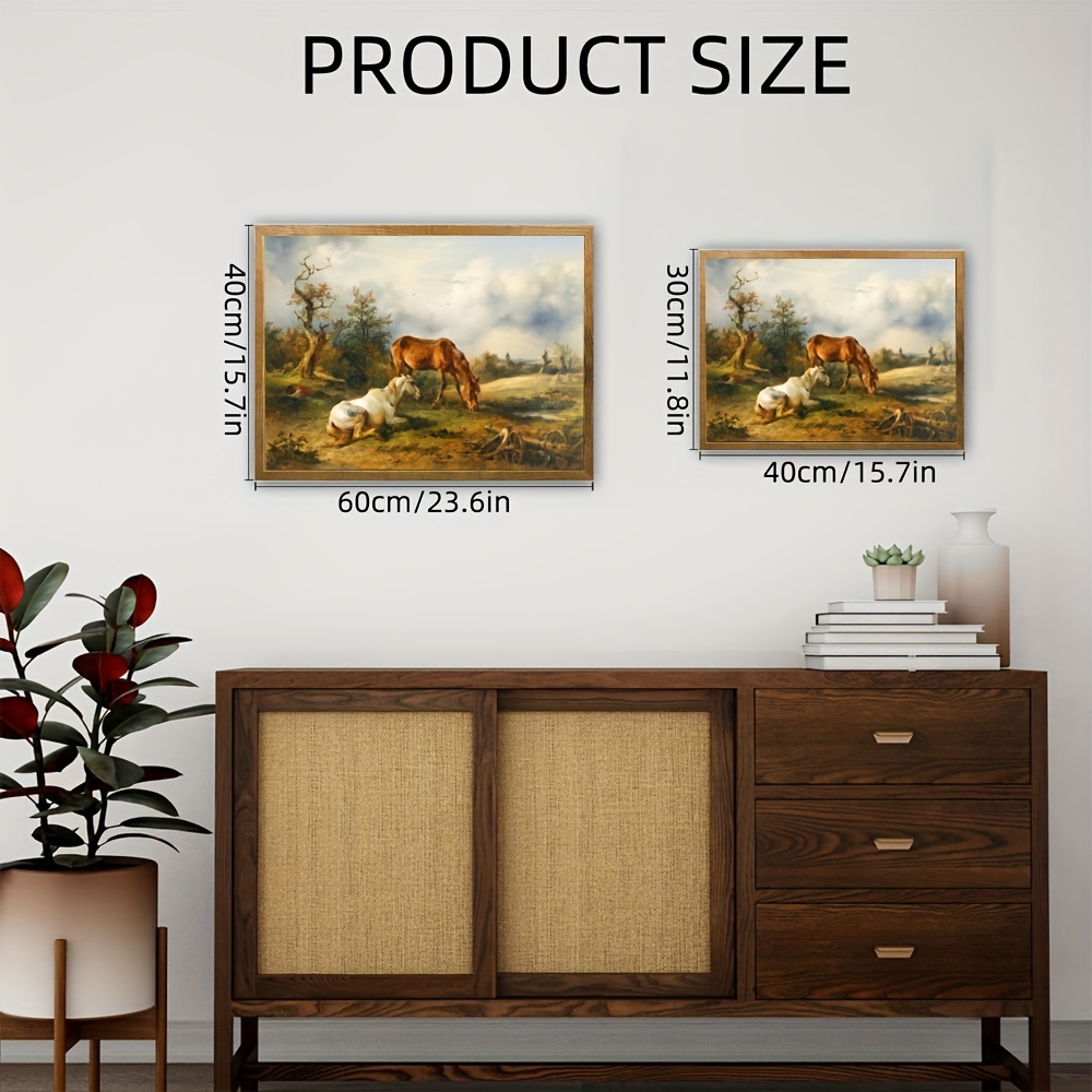 Toile Murale Vintage Château Marin Rustique Avec Plantes Océaniques Naturelles Encadrées Pour Décoration Murale D'intérieur, Chambre à Coucher, Salon, Bureau