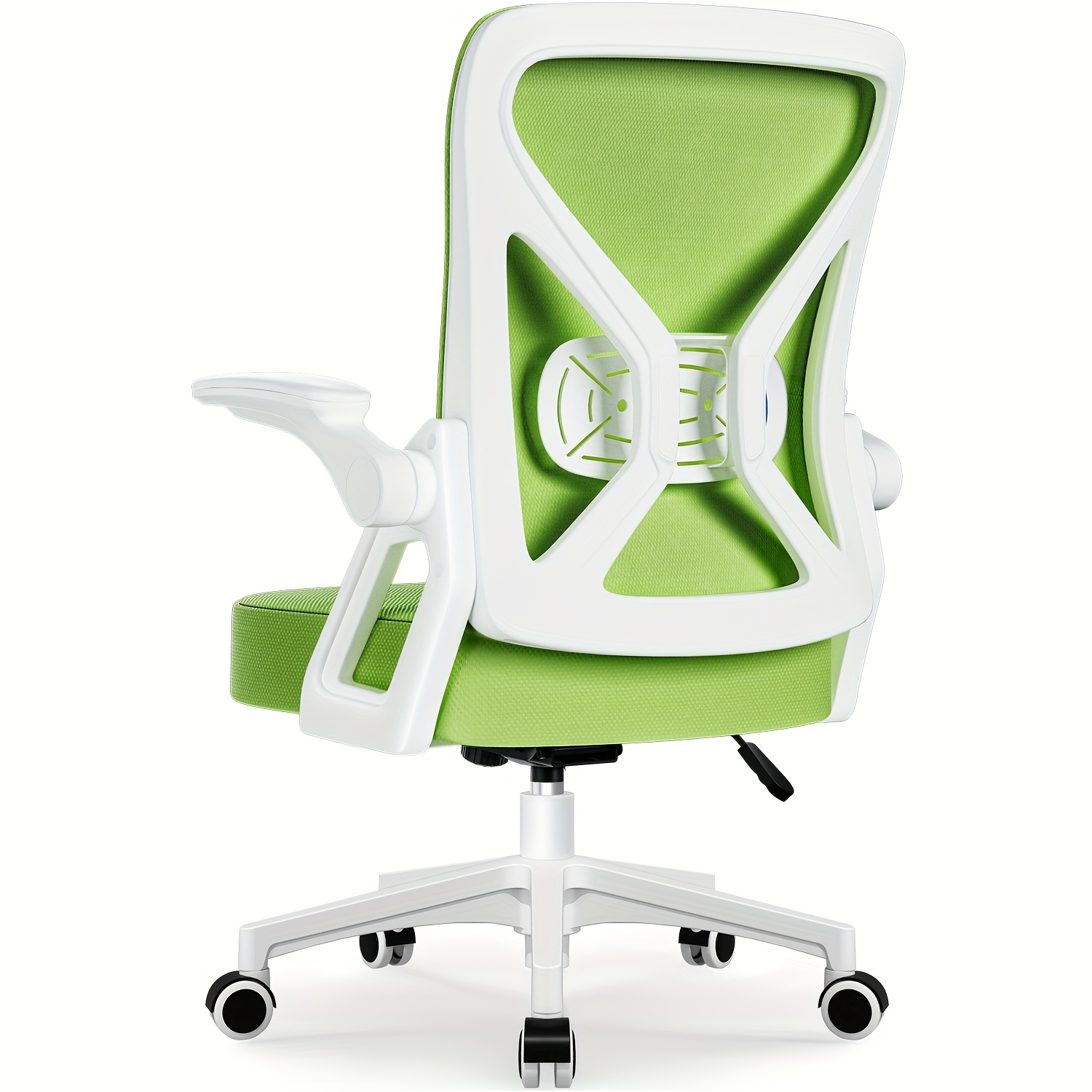 TEMU Office Chair, Ergonomic Office Chair, Desk Chair With Armrests, Lumbar Support, Height-adjustable Office Chair, Rocking Function 135°,