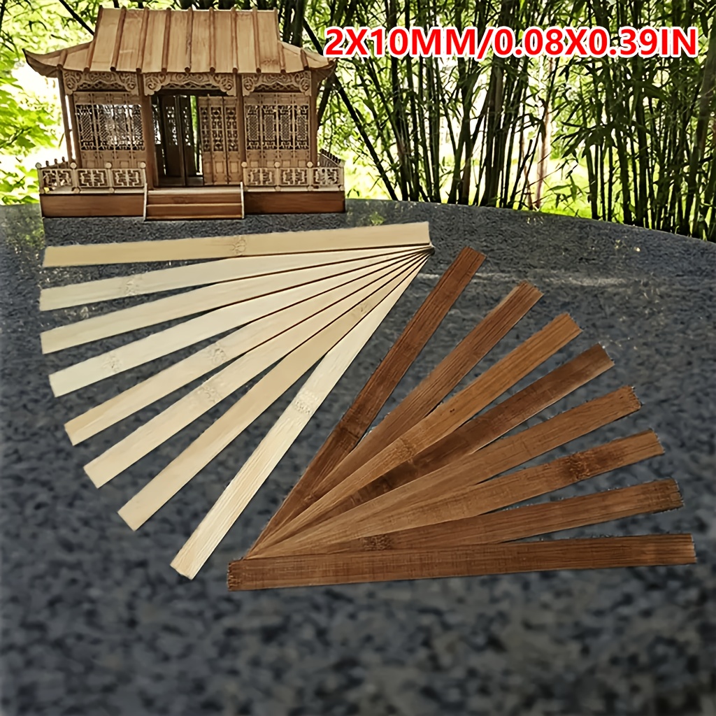 natural carbonized bamboo wood strips diy projects Temu Switzerland