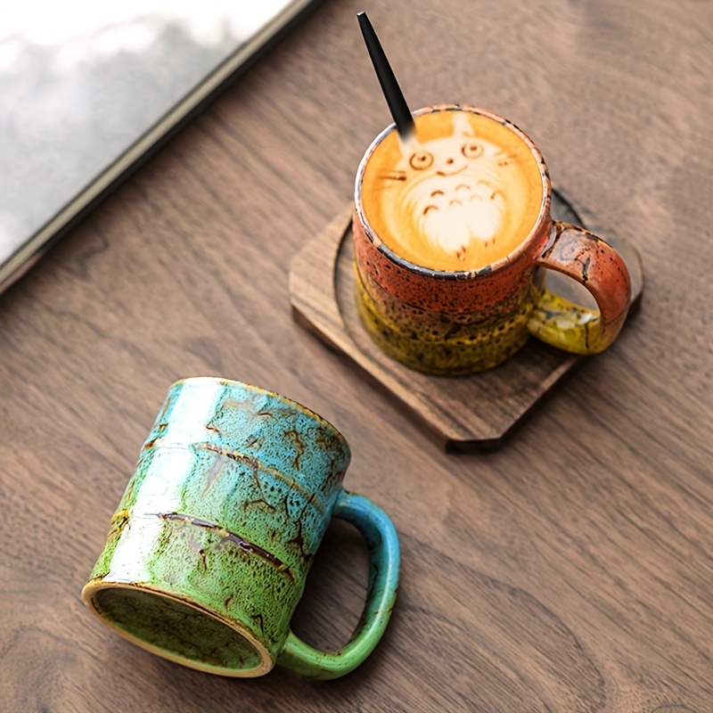 Weihnachtliche Keramik-Espressotasse Mit Untertasse & Löffel – Süßes Mini-Kaffeeset Für Festtagsstimmung
