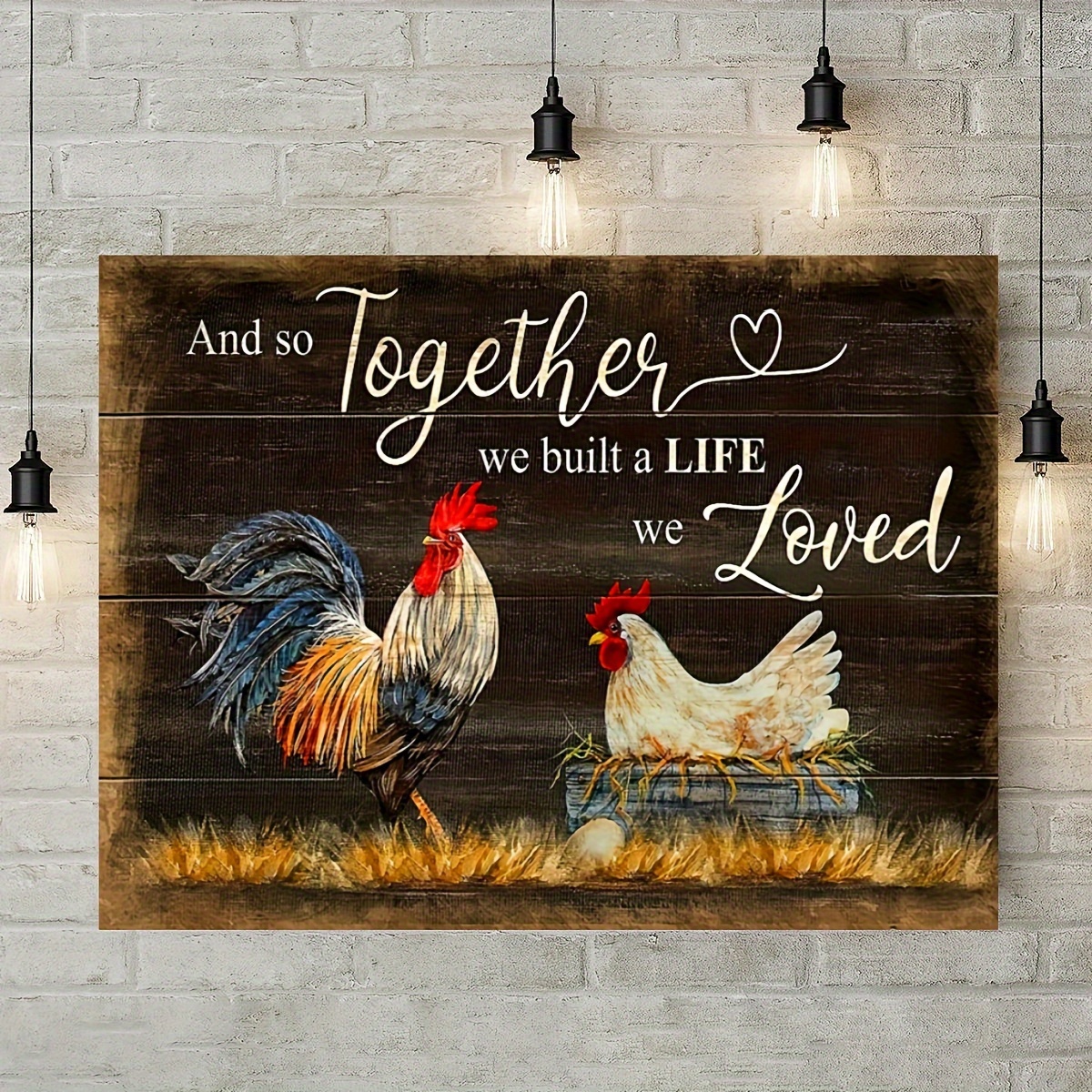 Custom Rooster Metal Wall Signs - Loveable