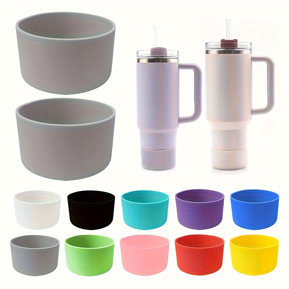 Silicone Cup Bottom Sleeve, Non-slip Twinkle Cup Boot Cover, Cup