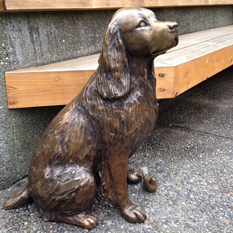 

Springer Spaniel Statue Garden Decor Resin Animal Dog Sculpture Yard Lawn Outdoor Decorative Ornament