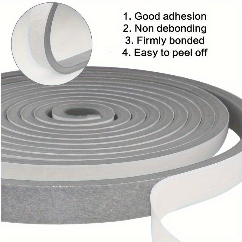 Dichtungsband Selbstklebend, Yotache 12mm(B) x 6mm(D) Schaumstoff Band