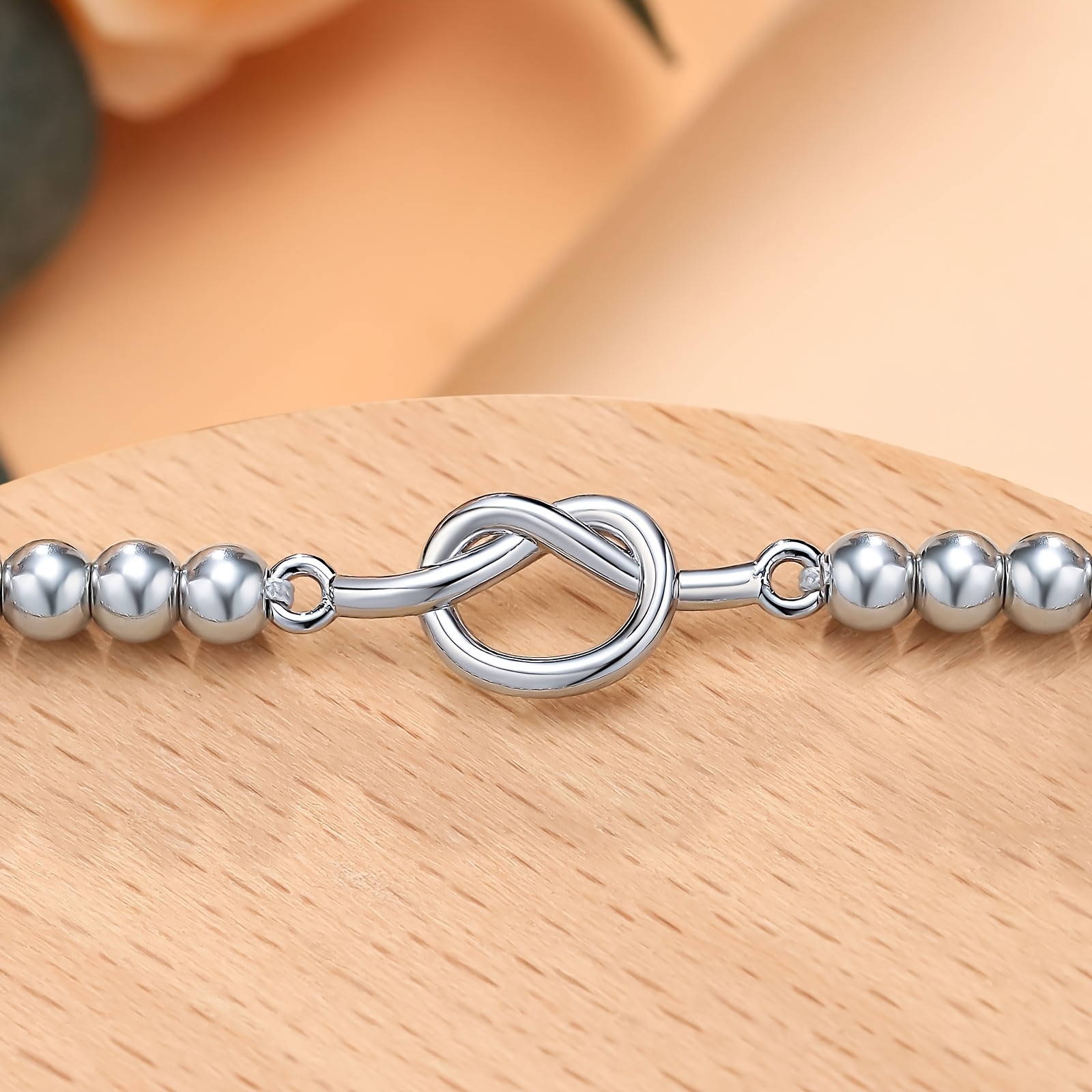 2pcs Love Knot Bracelets with Warm Words Card