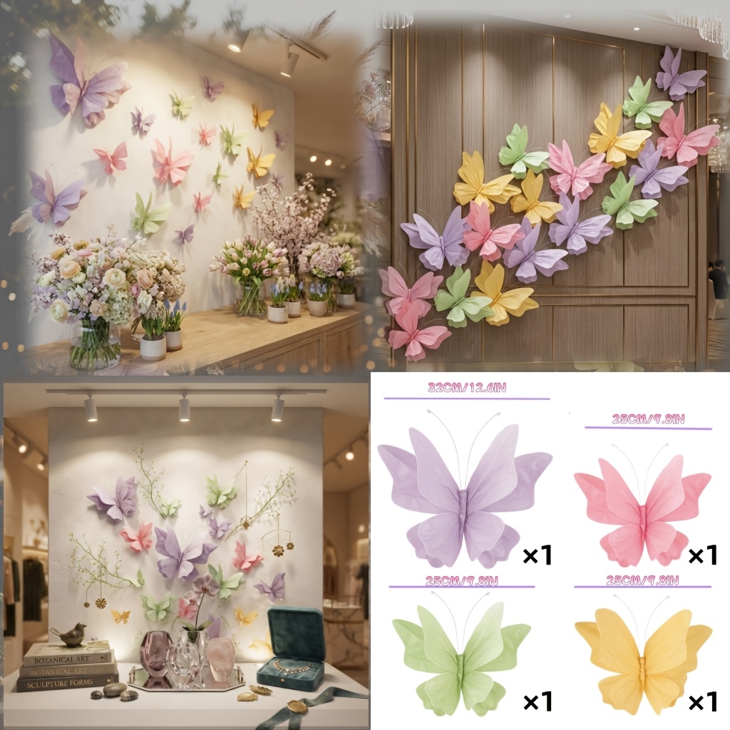 TEMU Qiyuemengxiangjia Handmade 3d Paper Wall Decor - Retro Suitable For Wedding Backdrops, Birthday Parties, Showers | Taro Purple, Soft Pink, Light