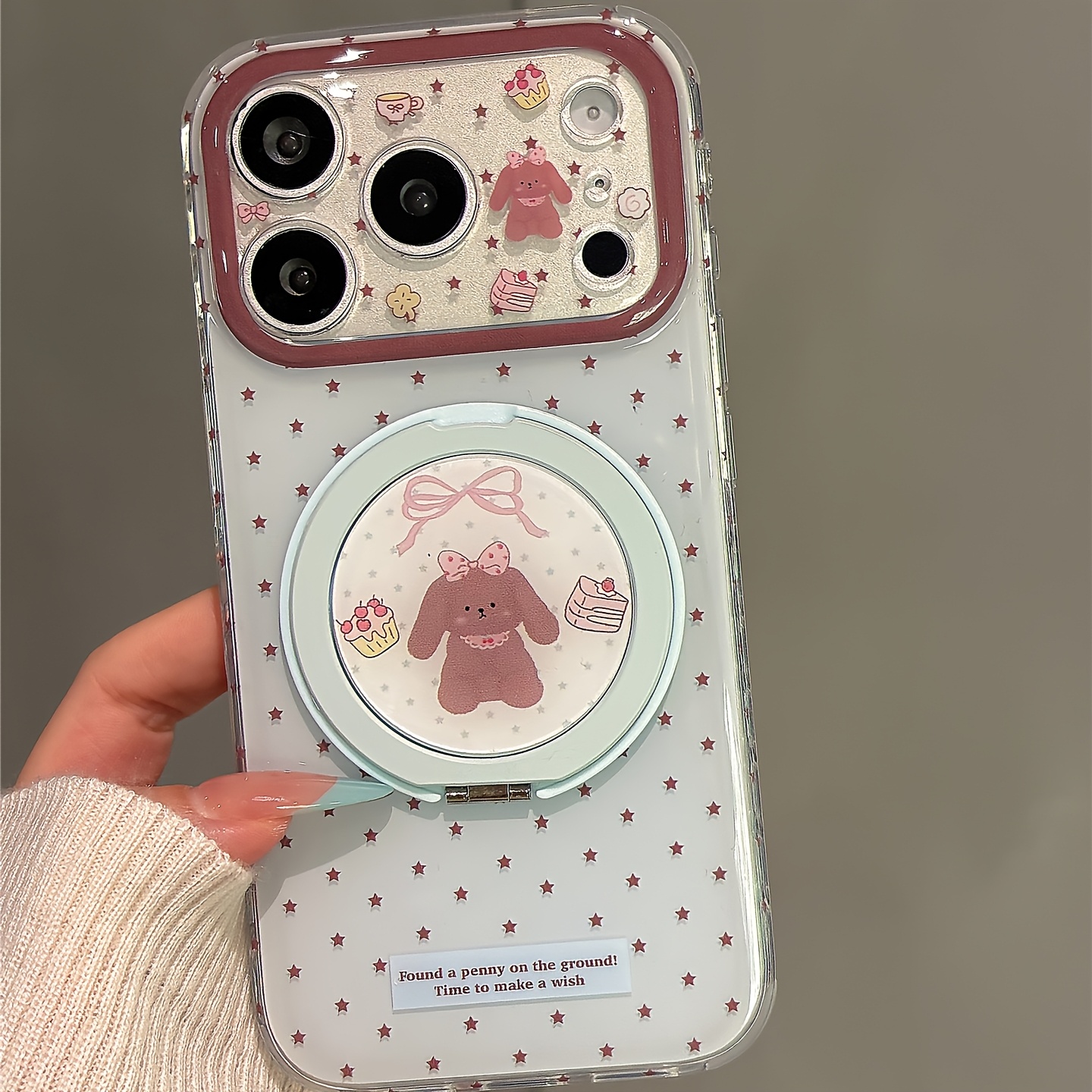 TEMU Phone Case - Phone Case: Ins Easy Star Dessert Rabbit Polka Dot Elephant Phone Case, Suitable For Iphone 17 Pro Max, 17 Pro, 17, 16 Pro Max, 16