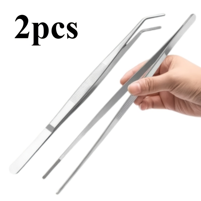 E-shop 2 Stück Scheren mit geradem Kopf und Ellbogen, robuste Scheren, 20 cm (7,87 Zoll) Edelstahl Anti-Rutsch Zahngriff, elektronische , speziell für