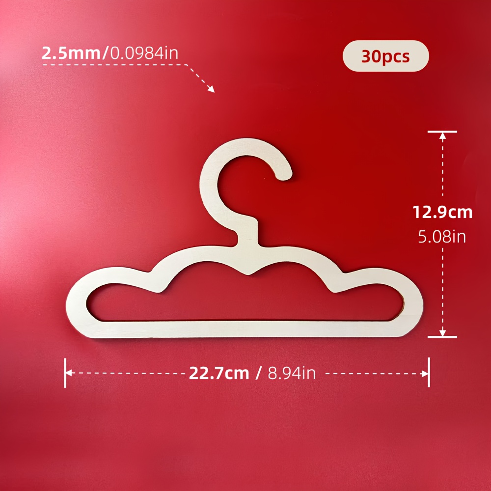 E-shop 5/10/ Stück Wäscheständer mit abgerundeten Ecken für Wolken-Baby- & Haustierkleidung - Verstärkter Wäscheständer aus Holz für