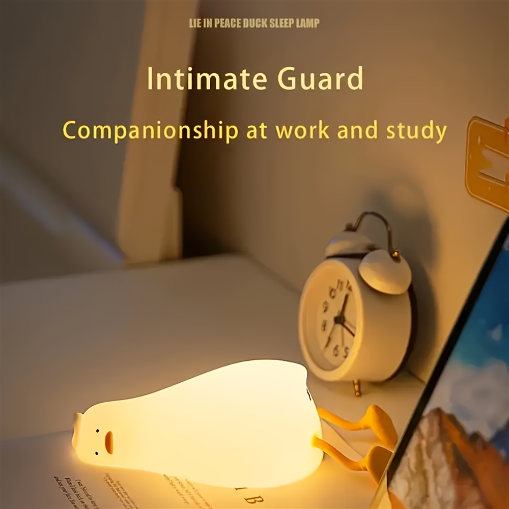duck bedroom cartoon creative silicone   bedside light sleep night light Product details 6