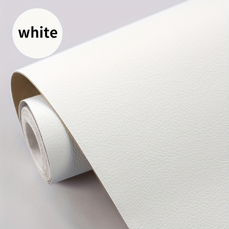 1 Roll Self-adhesive Faux Leather Repair Tape - Waterproof Suitable For Car, Bed, Furniture Repair - Removable Patch With Black/dark Brown/white Colors, Easy Application & Installation