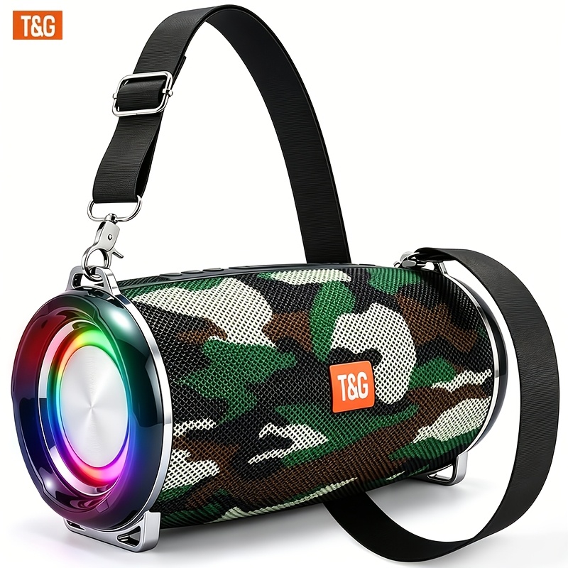 Tg Speaker, Outdoor Portable, Rgb Lighting, Ipx4, Usb-c, Power Bank, Wireless 5.3, Portable Wireless Music Box, With Strap, Suitable For Camping/hiking/parties/gifts