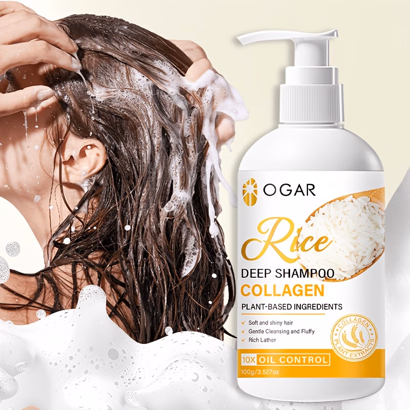 10 in 1 rice shampoo enriched with rice rosemary keratin biotin collagen betaine jojoba oil argan oil castor oil and more nutrients gently cleanses controls oil by frizz moisturizes dry and damaged hair enhances hair Product details 1