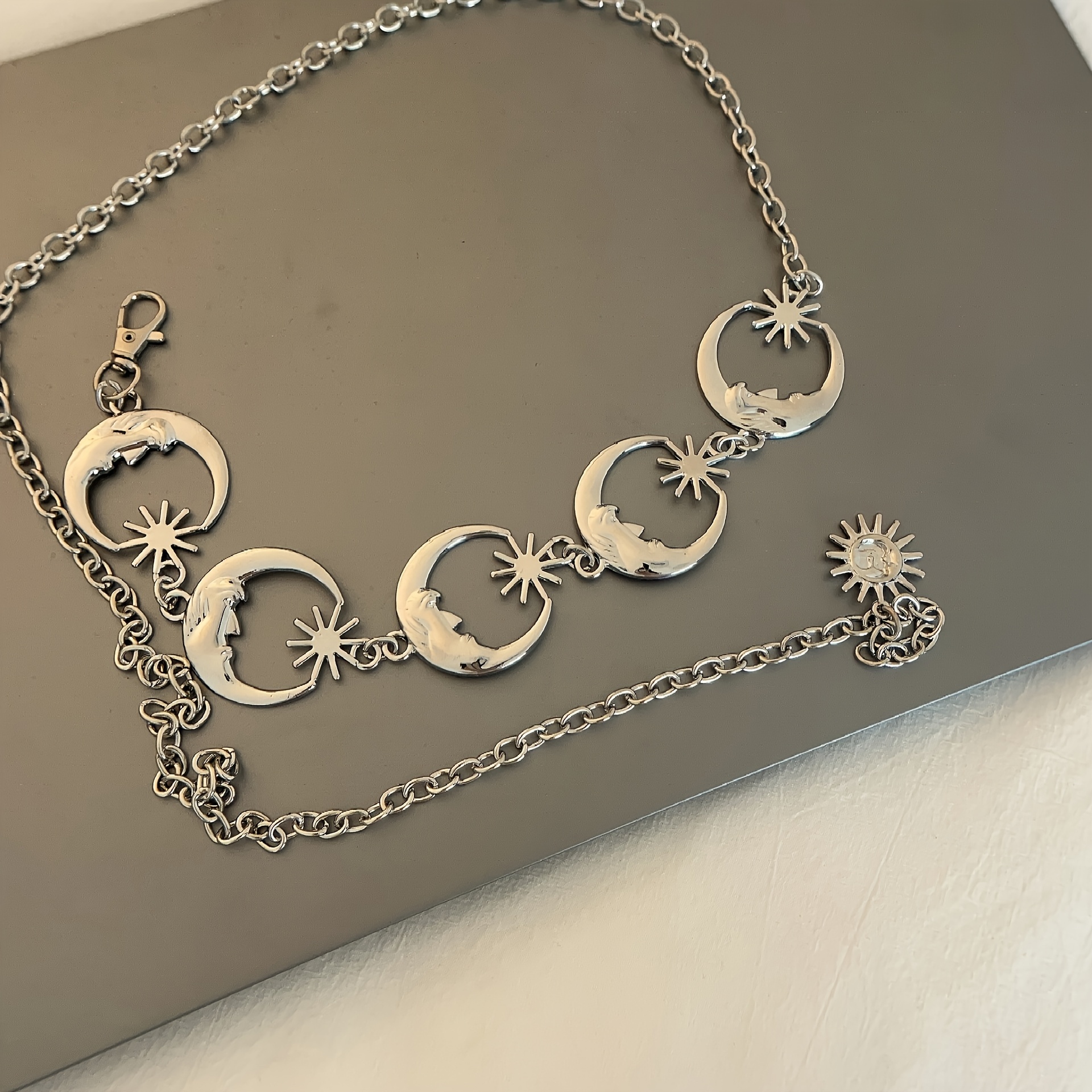 Elegant And Versatile Waist Accessory Vintage Style Moon Dress Jewelry